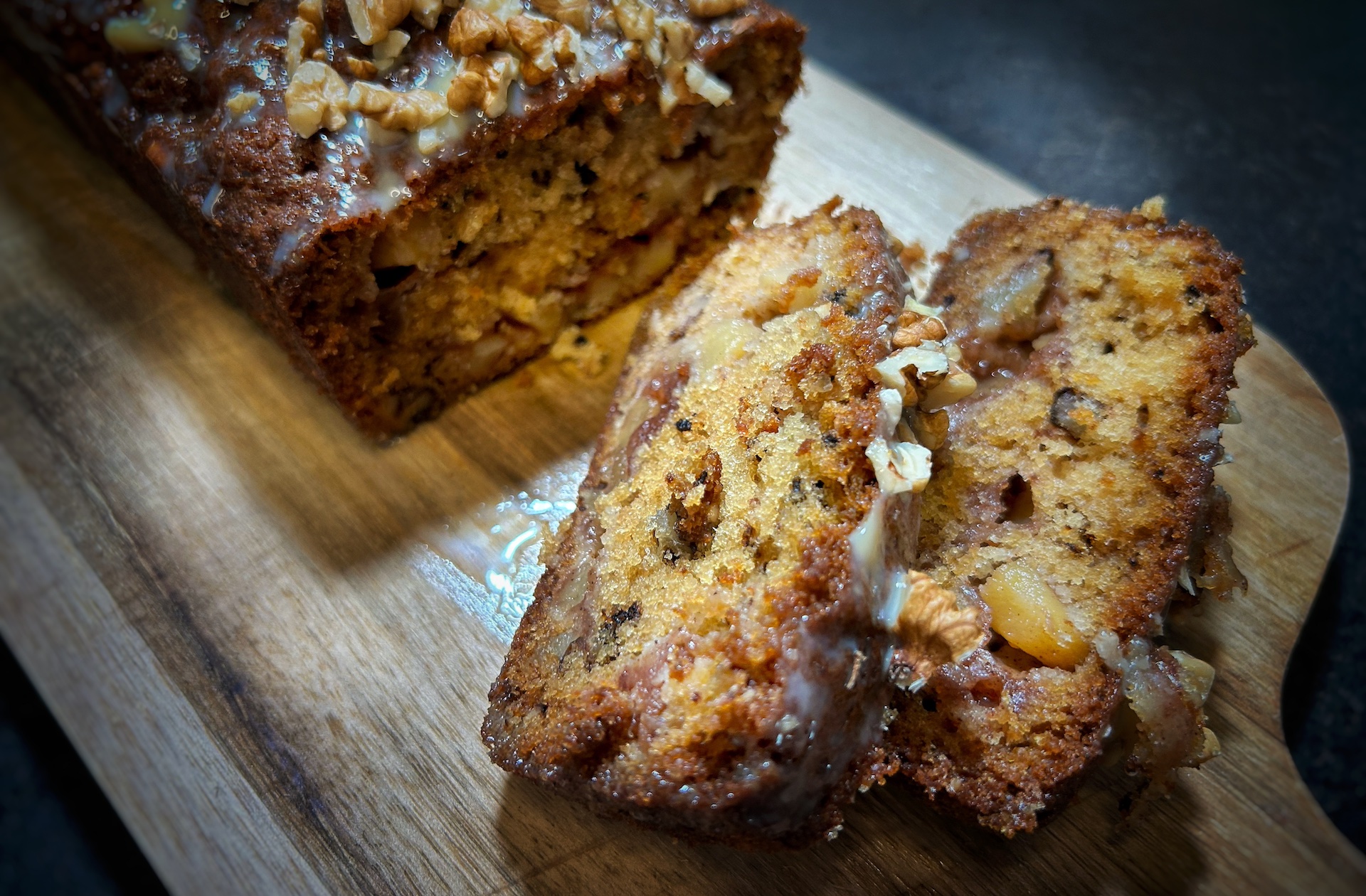 Caramel Apple Walnut Bread Dessert Food nerd rockstar